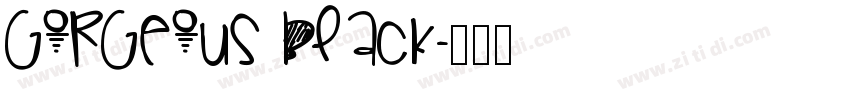 Gorgeous Black字体转换